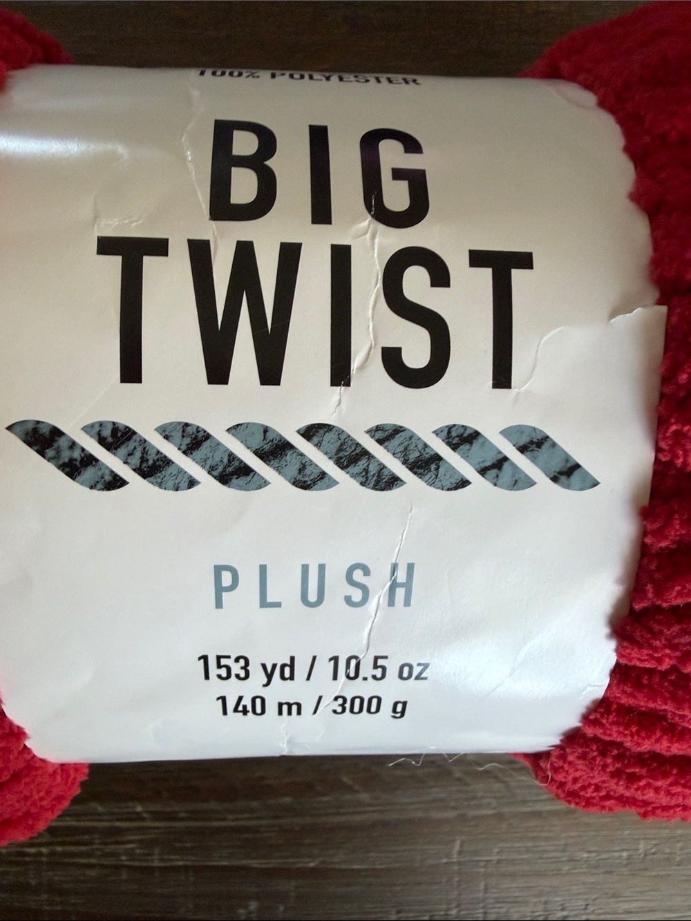 Big Twist Plush Yarn Skeins Set of 3 Variegated Green, Black, Chili Pepper 10.5 - Picture 7 of 8